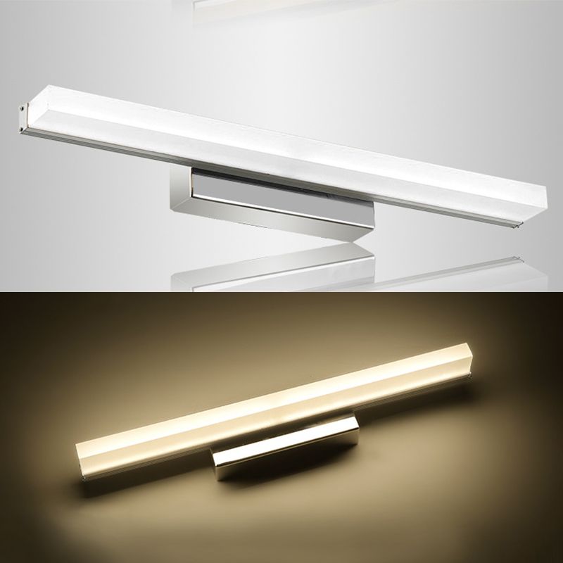 Modern Minimalist Style Rectangle Wall Mounted Vanity Lights Acrylic Vanity Fixtures