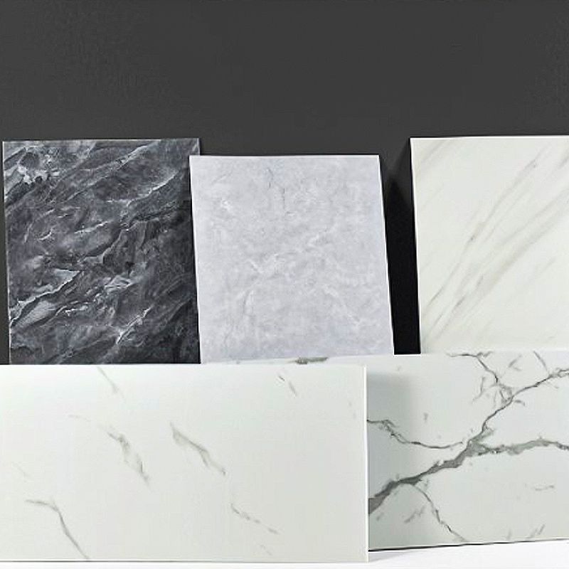 Modern Stain Resistant Tile PVC Singular Peel & Stick Tile for Backsplash Wall