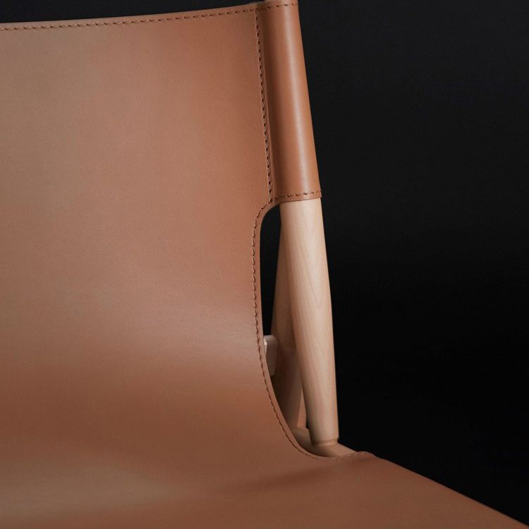 Contemporary Side Chair Wood Solid Back Dining Room Chair for Indoor