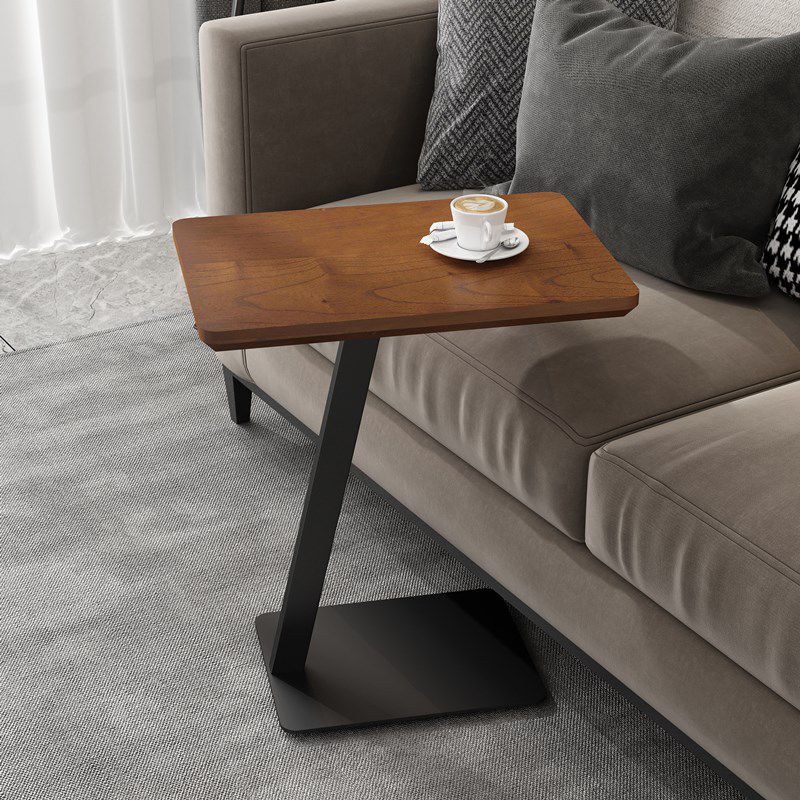 21.65" Tall Scandinavian Sofa Side Accent Table Round Side End Table