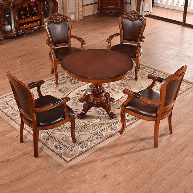 Silla de madera de roble de estilo escandinavo, juego de sillas de cocina y comedor con brazo trasero abierto