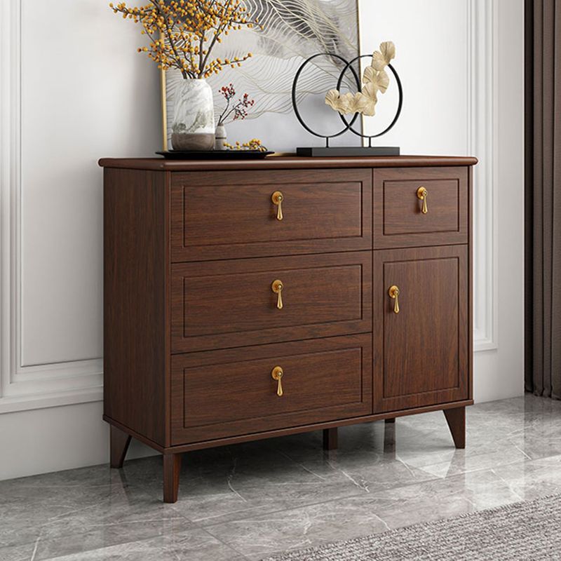 Contemporary Glam Storage Chest Dresser Wooden Chest with Drawers
