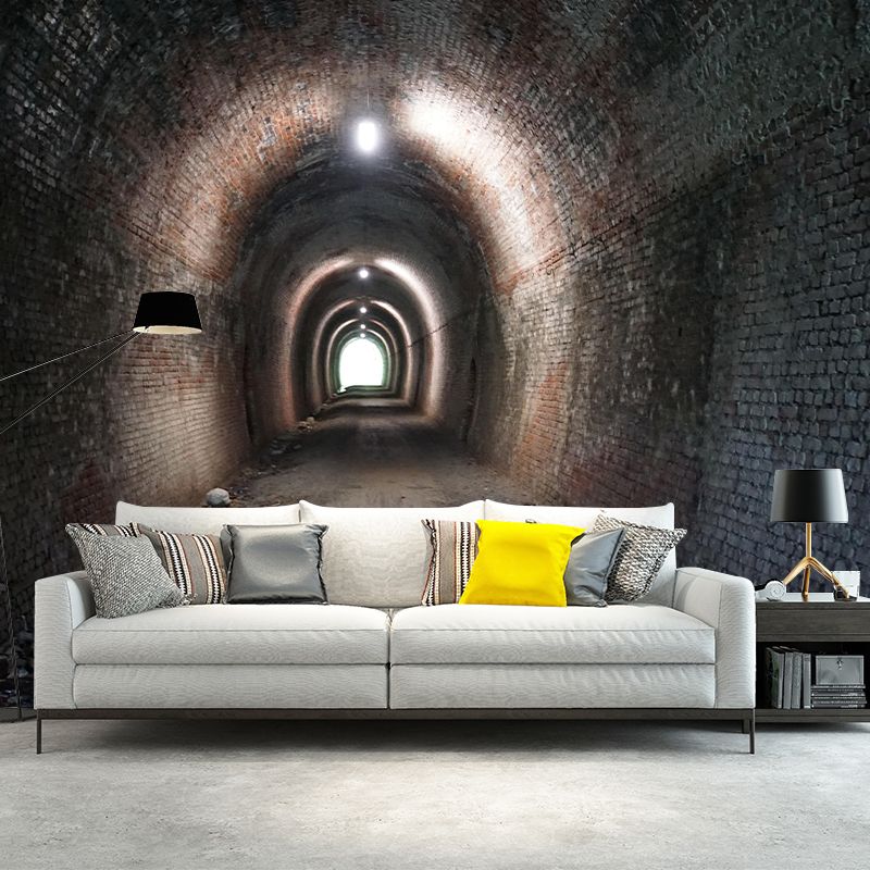 Space Extension Wall Mural Wallpaper Mildew Resistant Wall Covering for Sitting Room