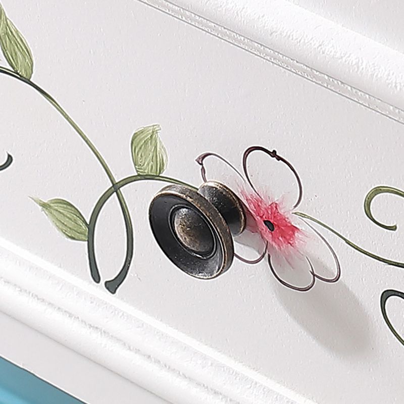 Nautical Contemporary Bedroom Storage Chest Wooden Chest with Drawers