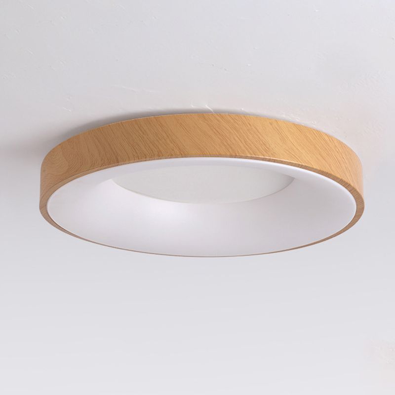 Circular Flush Mount Fixture Modern Metal 1 Light Flush Light