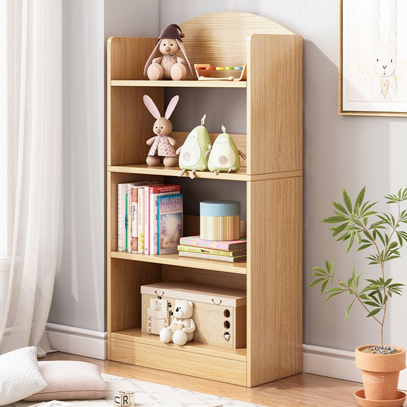 Contemporary Wood Chest Rectangle with Doors Side Cabinet with Shelves