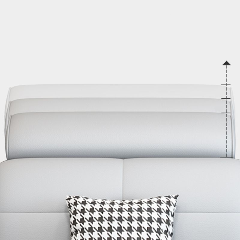 Moderno 71 "d sezionale divano in finta pelle/lino con chaise e archiviazione reversibili