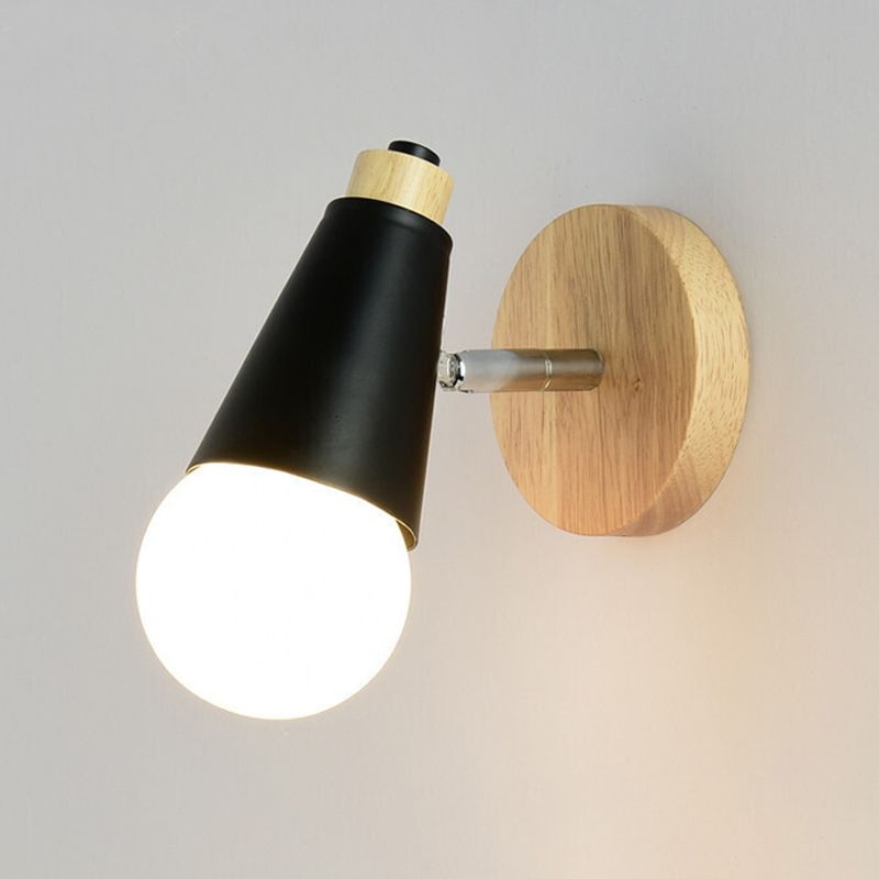 Modern Wall Light Fixture Minimalist Wooden Wall Light Sconce for Bedroom