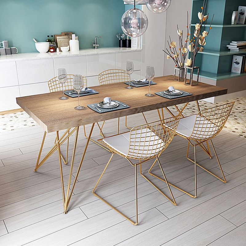 Luxury Style Dining Table Rectangle Dinette Table for Home Kitchen