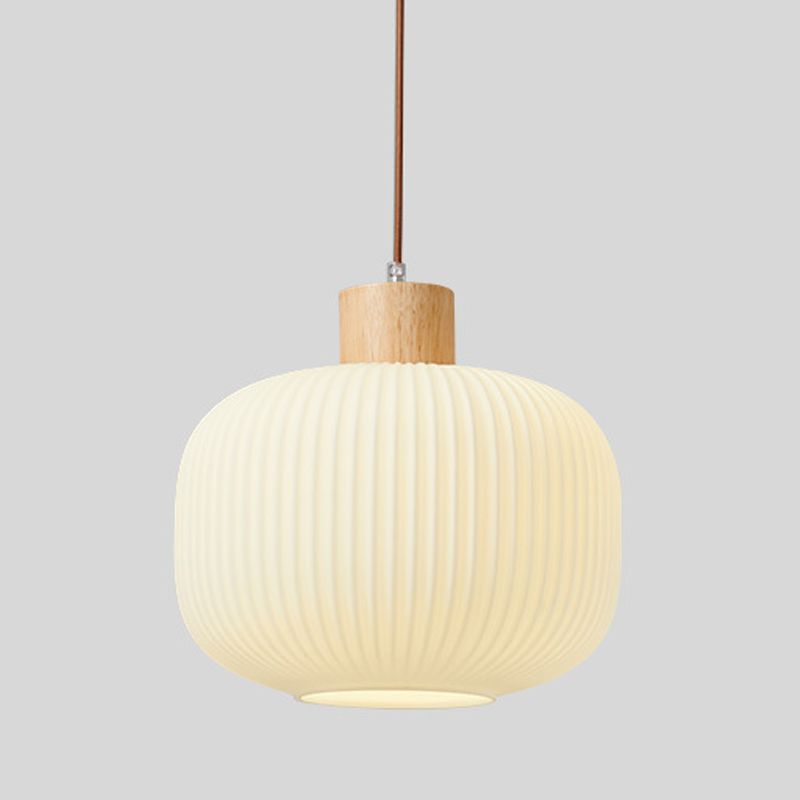 Weiße Glas Einfachheit hängend hängendes Einzelbulb Messing Esszimmer Suspension Anhänger