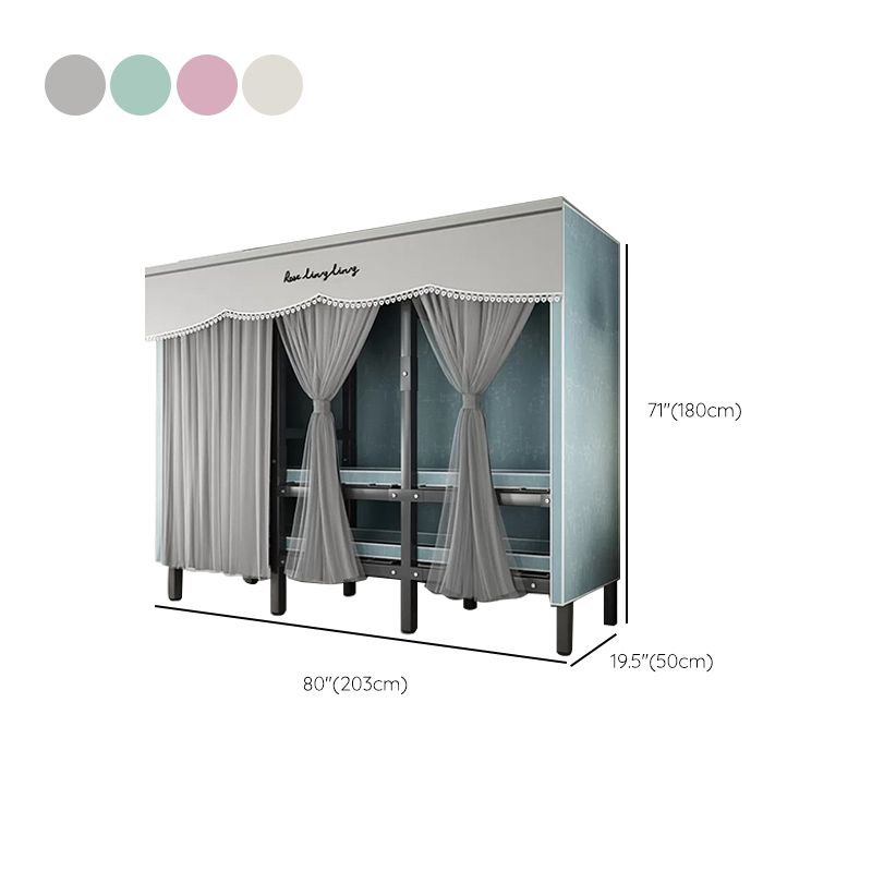 Foldable Metal Frame Wardrobe Wardrobe Freestanding Wardrobe with Garment Rod