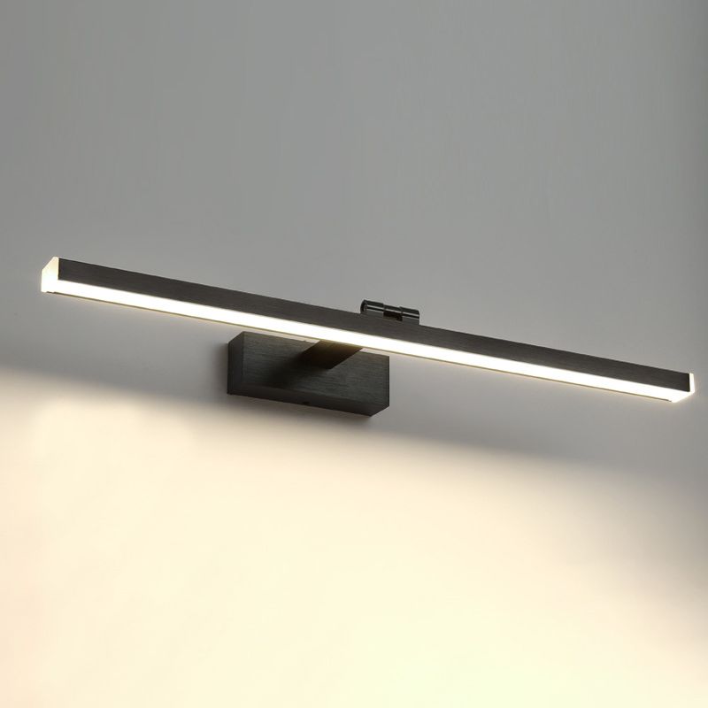 Adjustable Wall Light Modern Wrought Iron Linear Wall Sconce Mirror Front Lamp