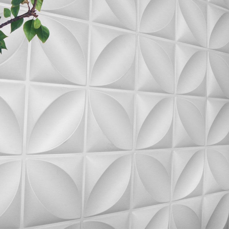 Square Interior Wall Paneling Peel and Stick Texture Effect Wall Paneling