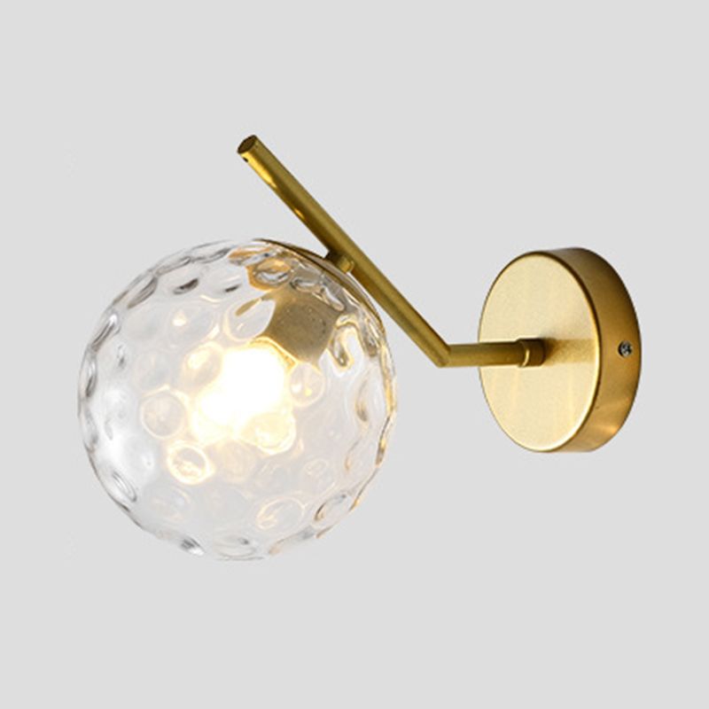 Sump a sfera leggera Sfonce lampada a fochea in metallo Sconcetto lampada per capezzale per letto