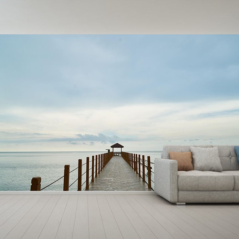 Building Scene Space Extension Mural Industrial Mildew Resistant Decorative Wall Covering