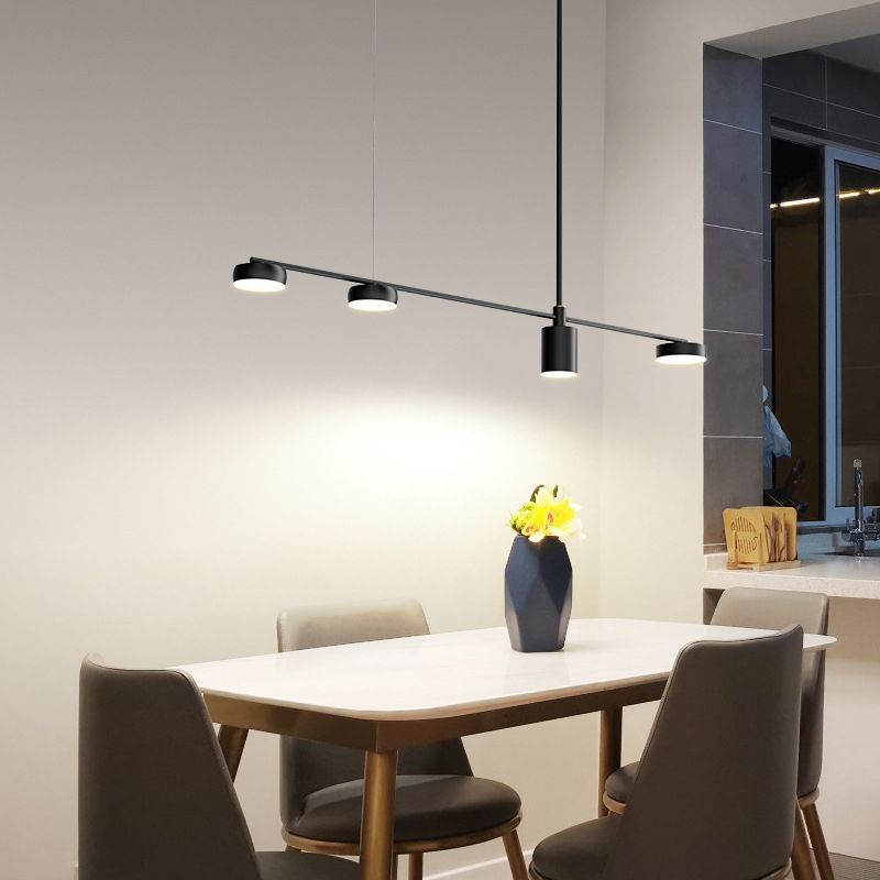 Drum Island Lighting Acrilic Contemporary Simplicity Fidurs a sospensione per il ristorante