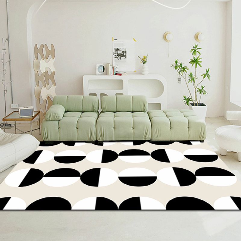 Modern style Abstraction Rug Polyester Non-Slip Area Rug for Home Decoration