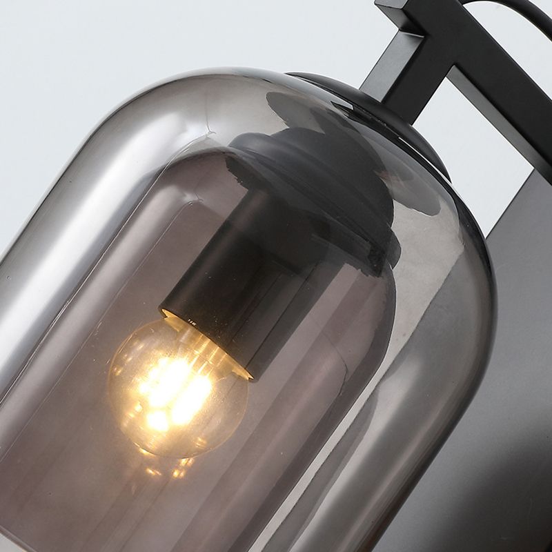 Modern Style Glass Shade Mount Lighting Simplicity Wall Sconce for Living Room