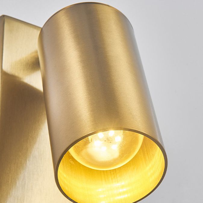 Modern Pivoting Wall Sconce Cylinder Reading Wall Light for Bedroom