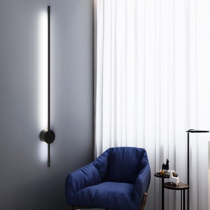 Moderner minimalistischer Stil Linear Wandmontierte Lichter Metall Wandleuchten für Wohnzimmer