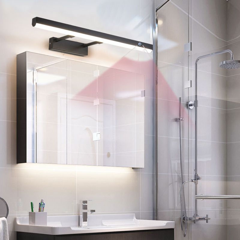 Modern Style LED Smart Mirror Lamp Fixture Adjustable Mirror Light Fixture for Bathroom Washroom