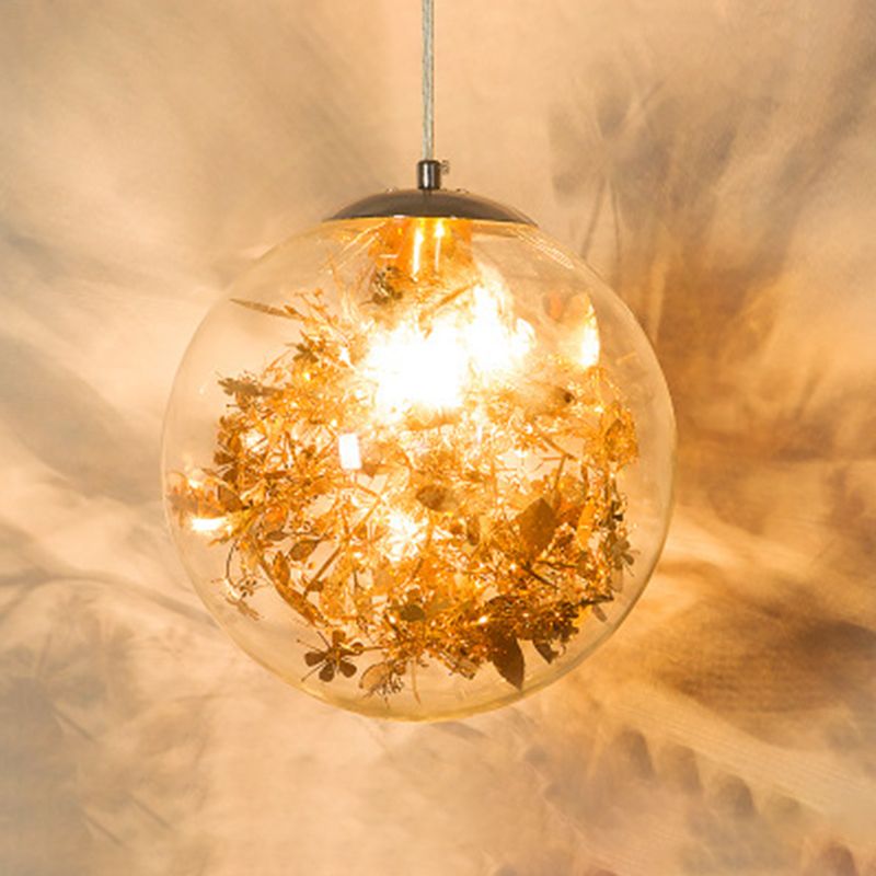 Shattered Leaves Hanging Pendant Light Contemporary Style Glass Dinning Room Pendant Light Kit