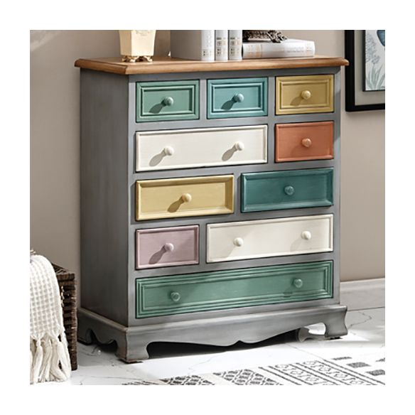 Coastal Chest Dresser Solid Wood Dresser with 8/10/12 Drawers