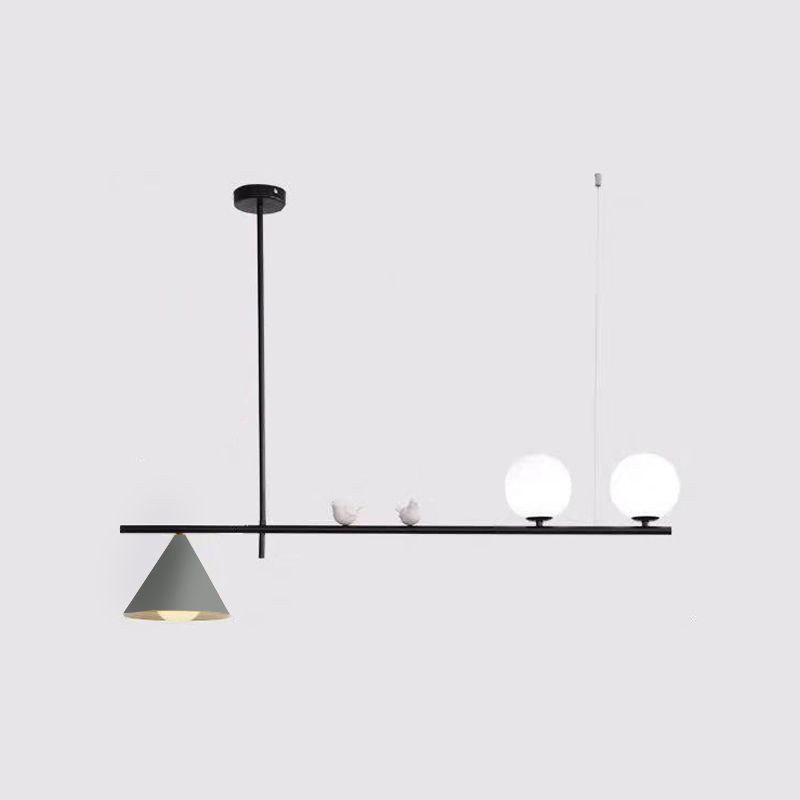 Metallschattierte Inselleuchte Moderne Stil Anhänger Beleuchtung für Esszimmer