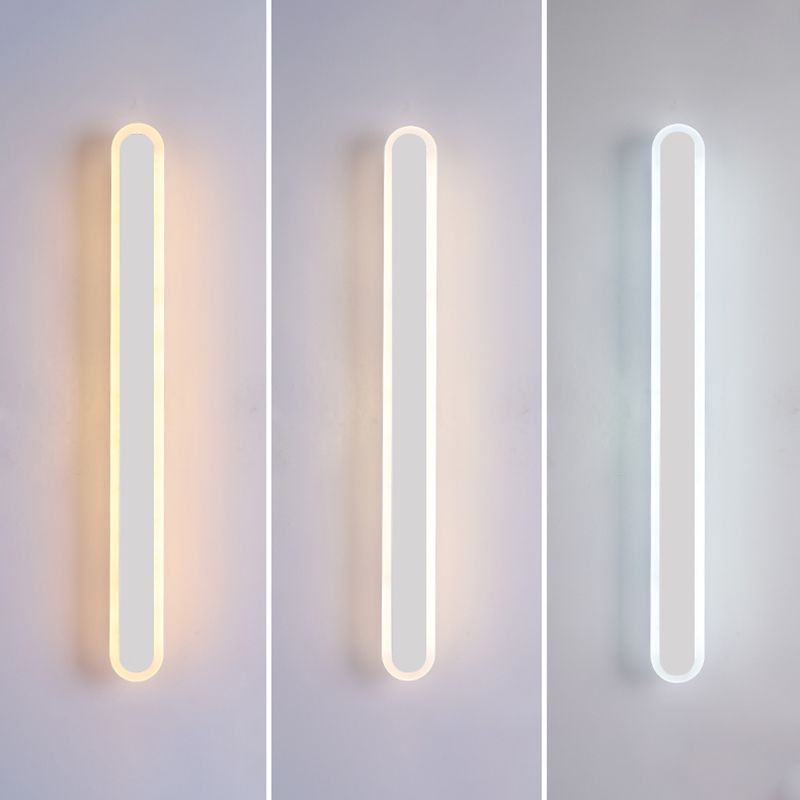 Contemporary Style Linear Wall Light Fixtures Metal 1 Light Led Wall Lights