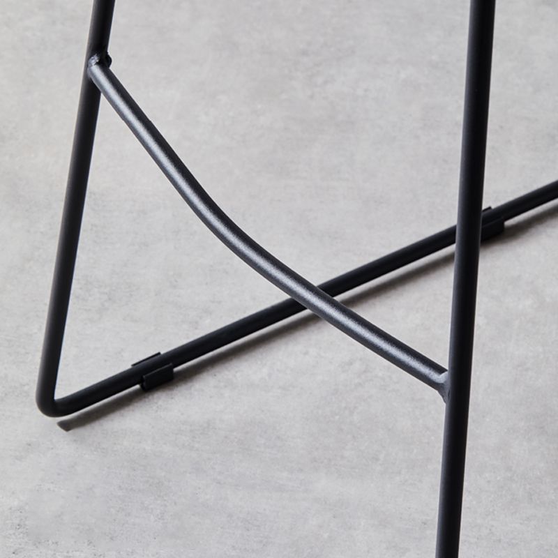 Tabouret de comptoir en cuir moderne, repose-pieds sans dossier, siège de selle, tabouret de Bar pour Bar