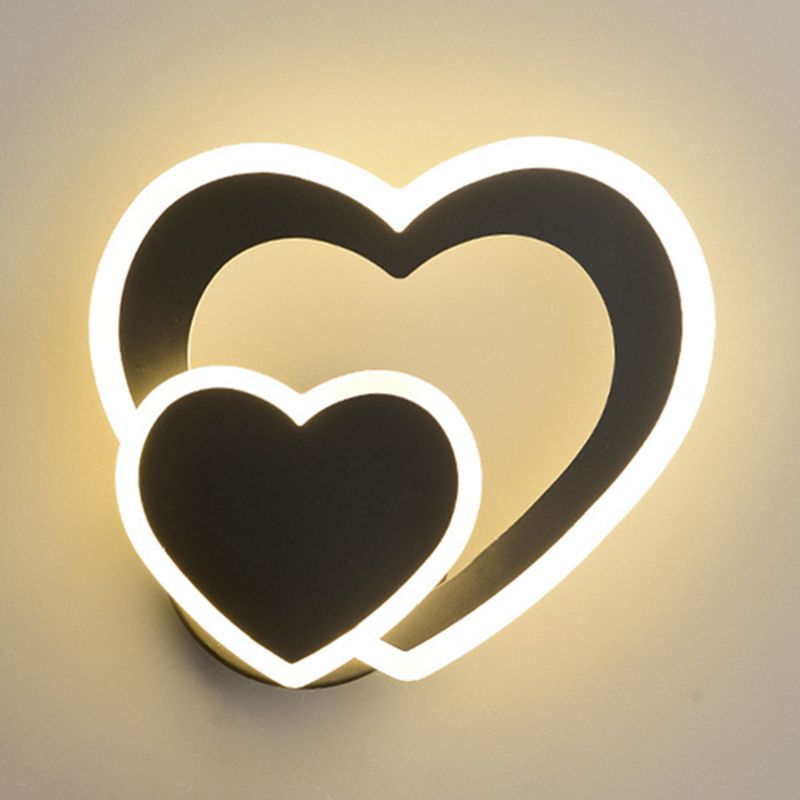 Modern Style Geometric Wall Mounted Lamps Metal 2 Lights Wall Lights