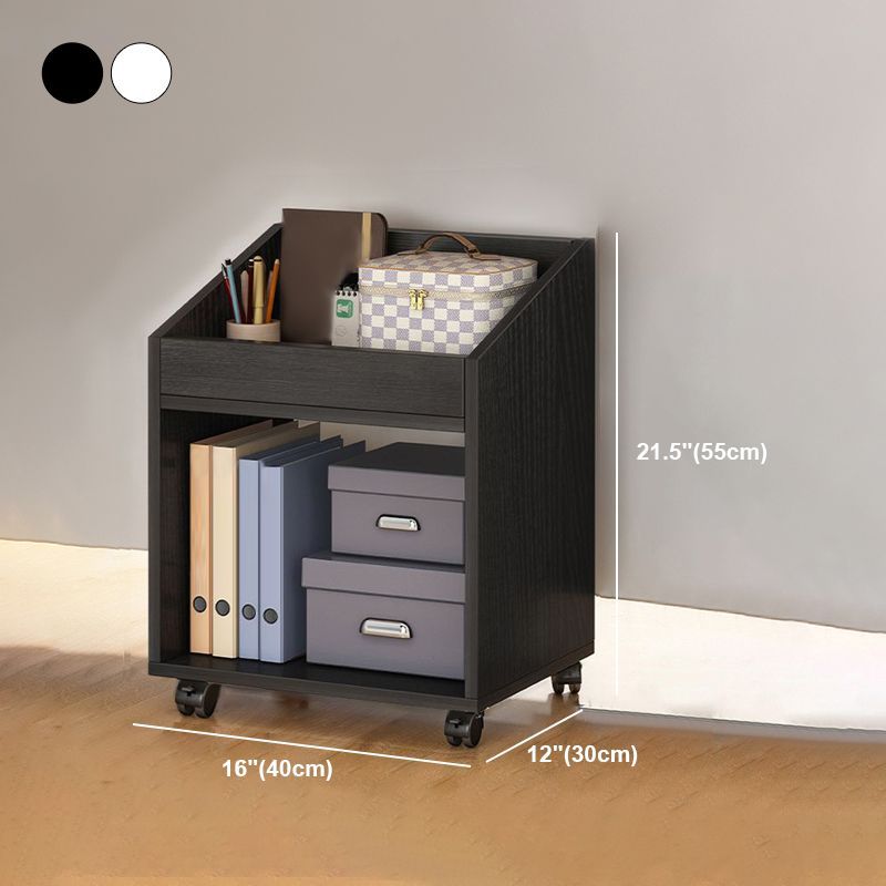 Modern Style Bookshelf Home Holzregalbuchhandel mit Zaubererrädern