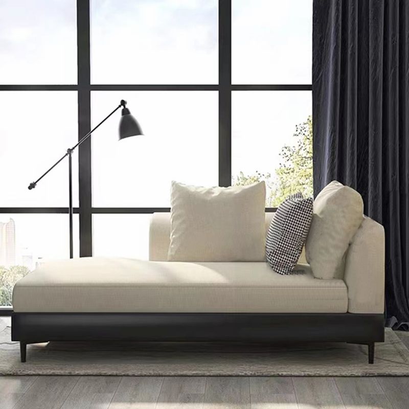 Modern Style Living Room Chaise Square Arms Upholstered Chaise Lounge