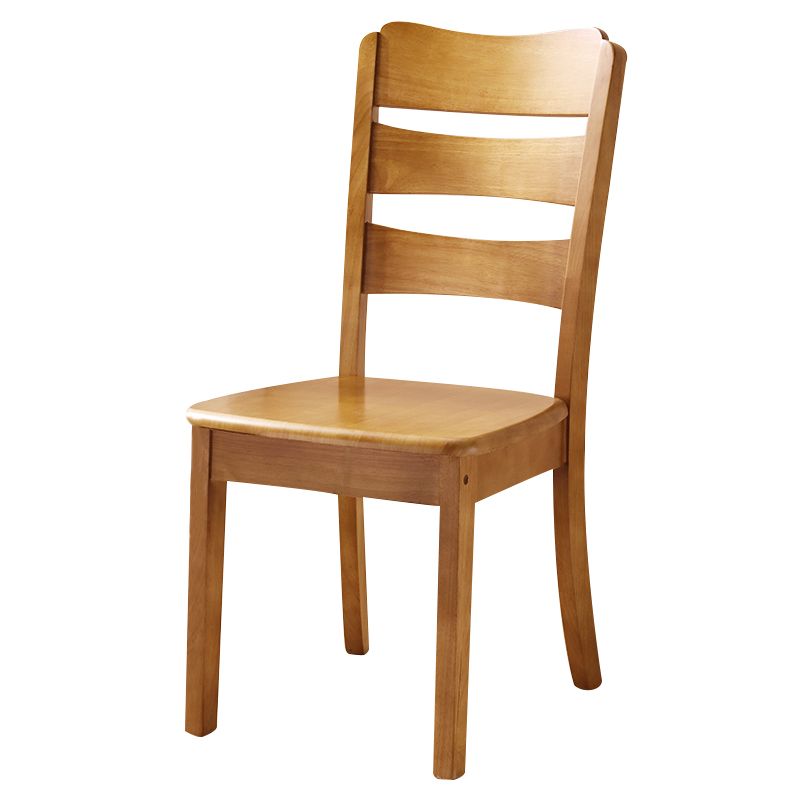 16.5" Wide Side Chair Industrial Wood Side Dining Armless Chairs