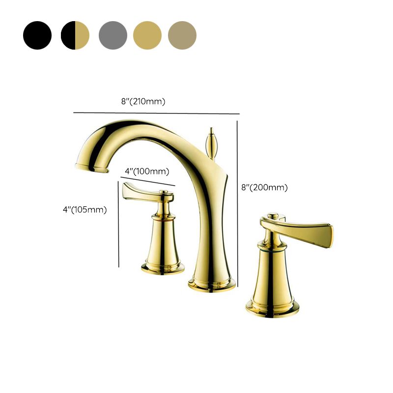 Deck Mounted Bathroom Faucet Modern Low Arc Roman Tub Faucet Trim