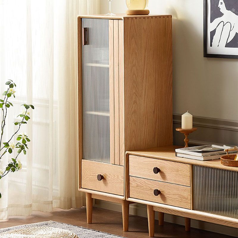 Wood 1 - Drawer Contemporary Accent Cabinet Contemporary with Straight Legs