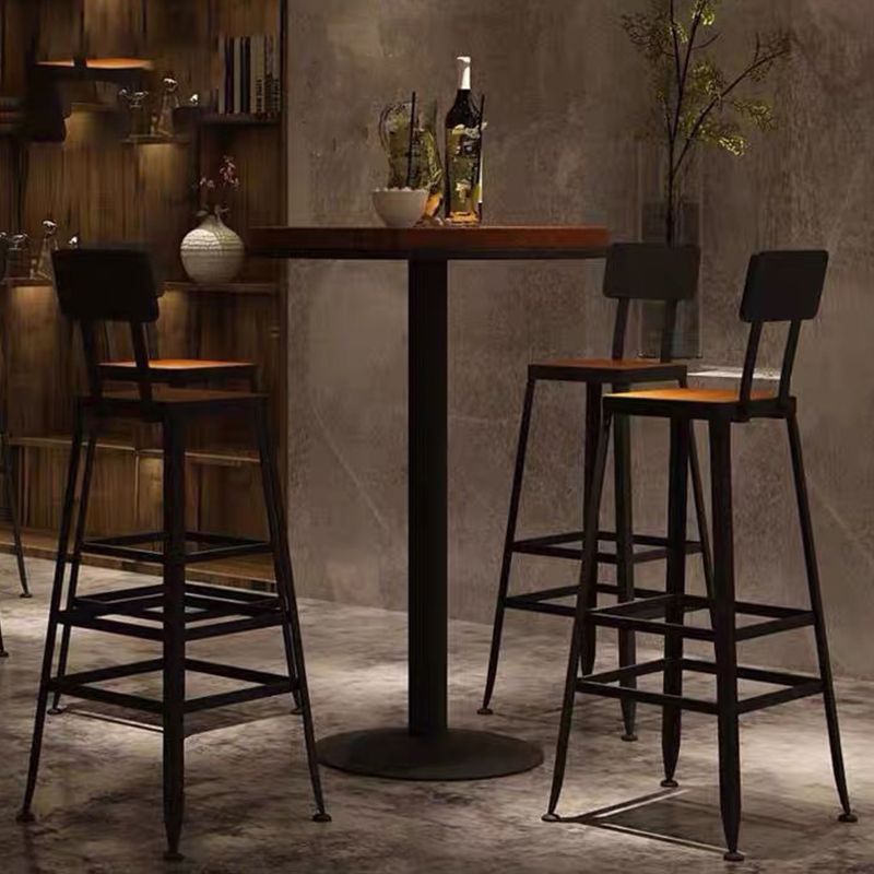 Bar Height Pub Table Wood Industrial Bar Table for Indoor and Outdoor