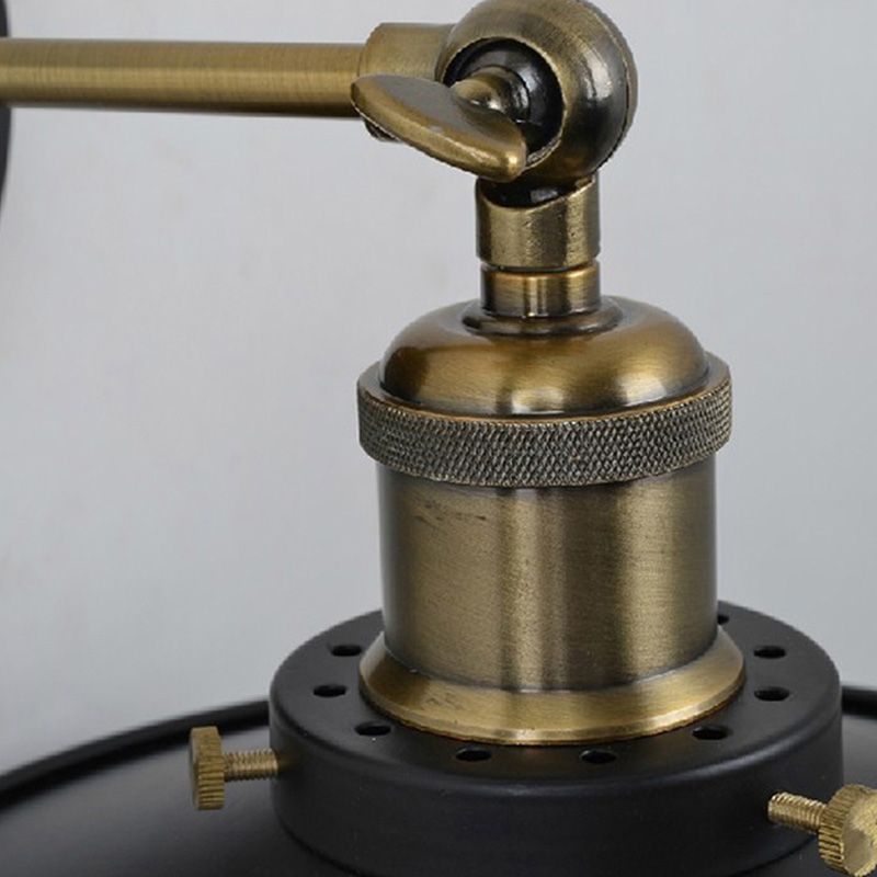 Einzigartige Schattenleuchte Industrial Style 1 Lichtmetall Wandleuchte Leuchte in Schwarz