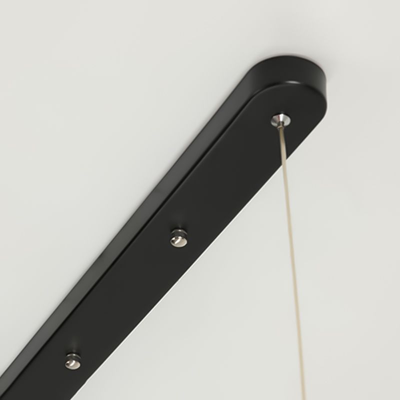 Zeitgenössische Insel Licht Rechteck Metall 1 helle Insellichter in Weiß