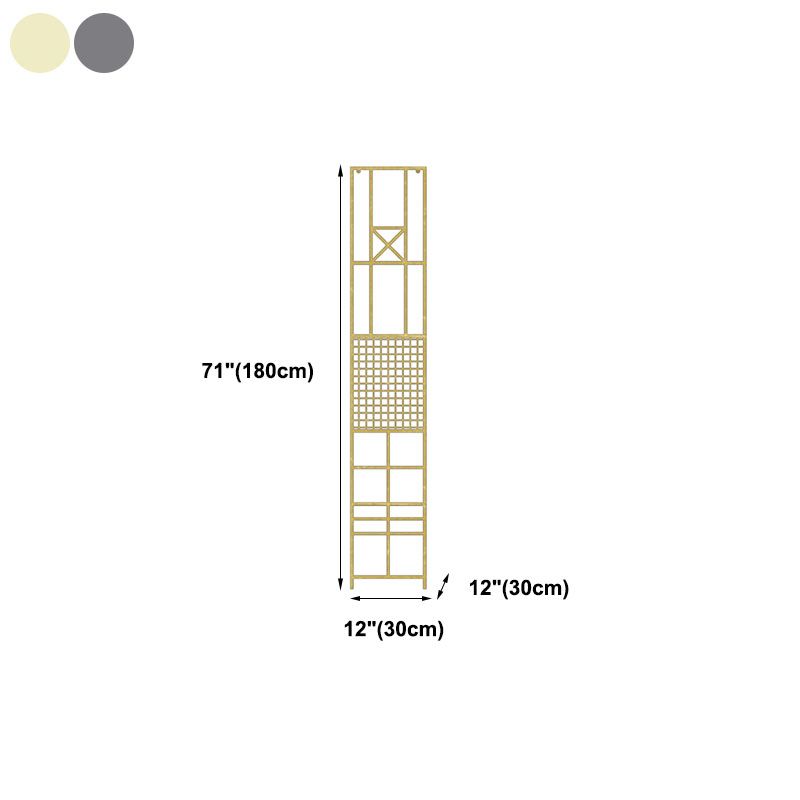 12" W Open Storage Bookcase Metal Bookshelf with Shelves in  Black and Gold