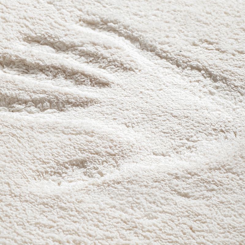 Dark Brown Casual Rug Polyester Circle Rug Stain Resistant Rug for Home Decoration