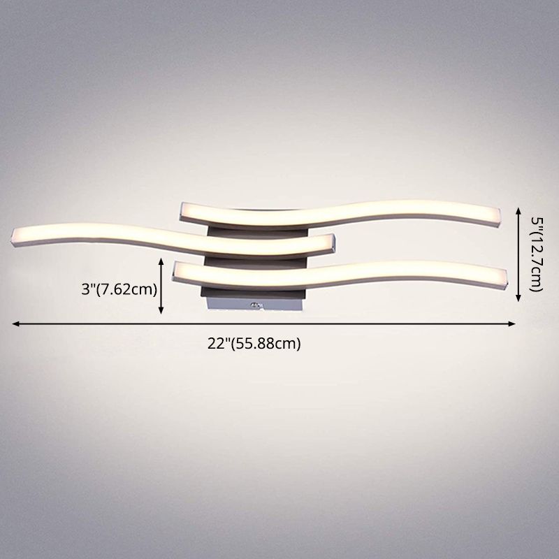 Luminaire semi-encastré Wave en aluminium, plafonnier moderne à montage encastré
