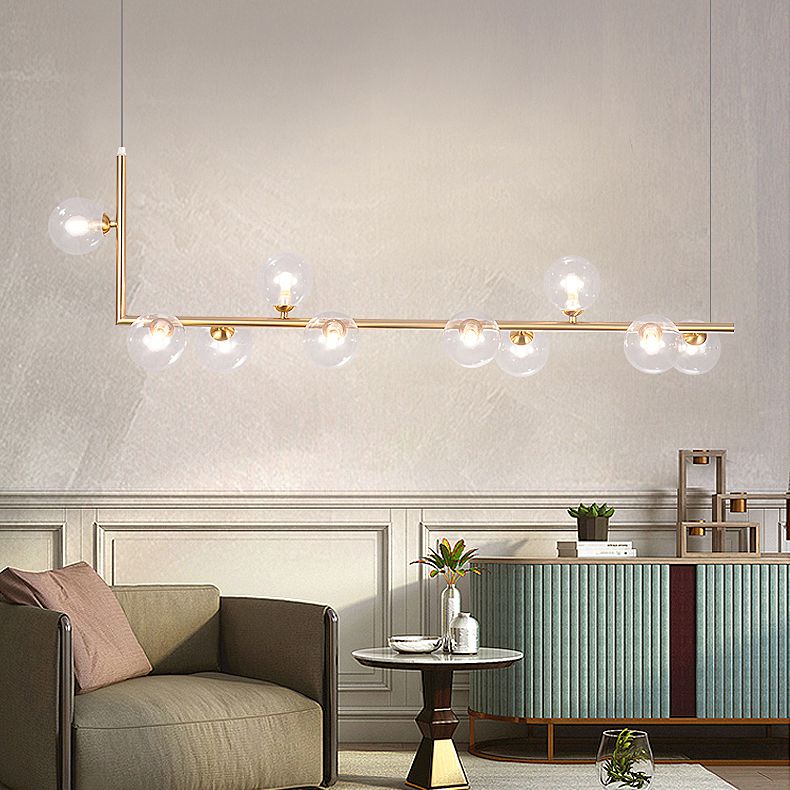 10 Lichte keukeneiland hanglage lineaire hanglampen eiland verlichtingsarmaturen