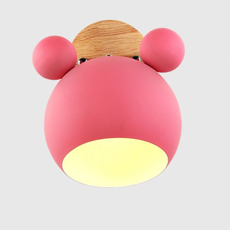 Macaron nordici moderni per pareti di metallo unico Luce a parete singola a parete singola