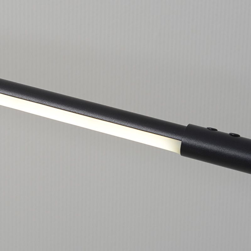 Modern Style Linear Night Table Lamp Metal 1 Light Table Light