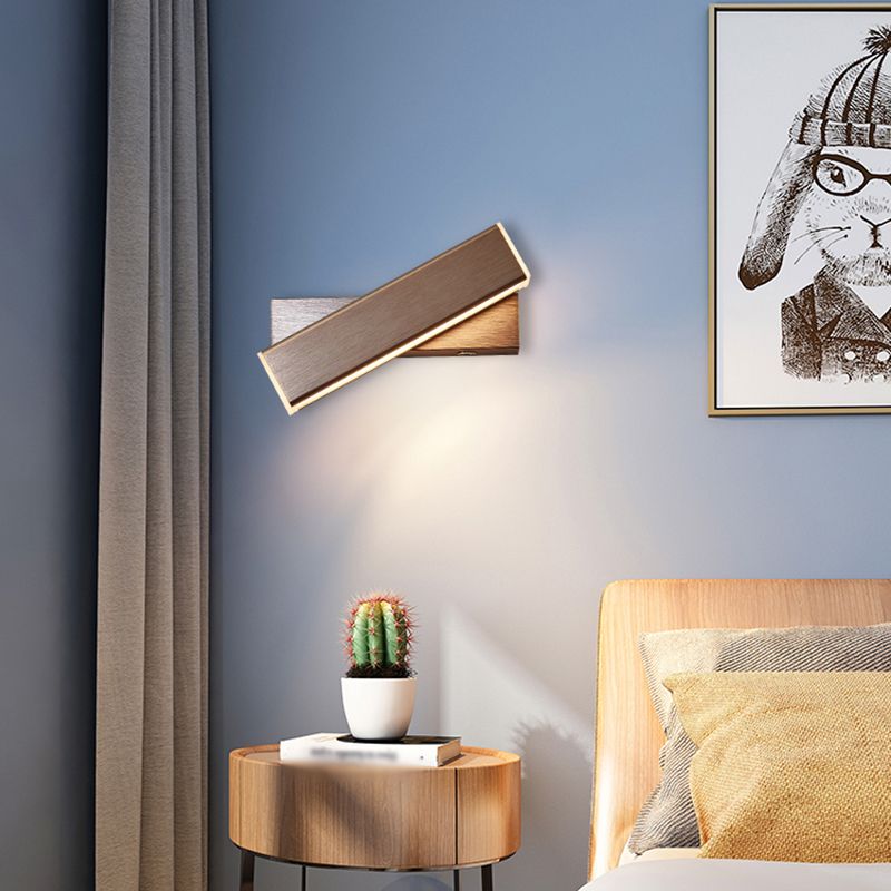 Moderner Stil quadratischer Schatten Wandleuchte Metal 1 Leichte Wandmontage Beleuchtung