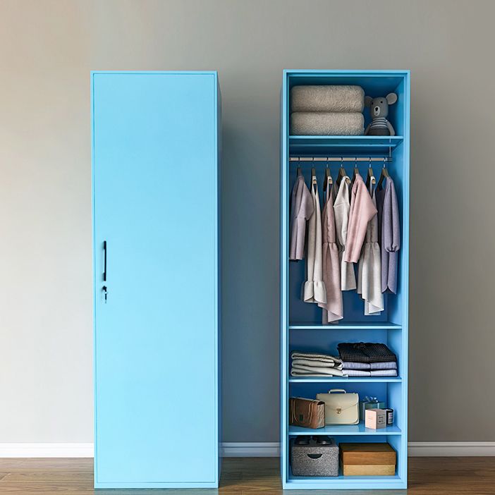 Modern Style Wardrobe Armoire Steel Home Wardrobe with Shelves