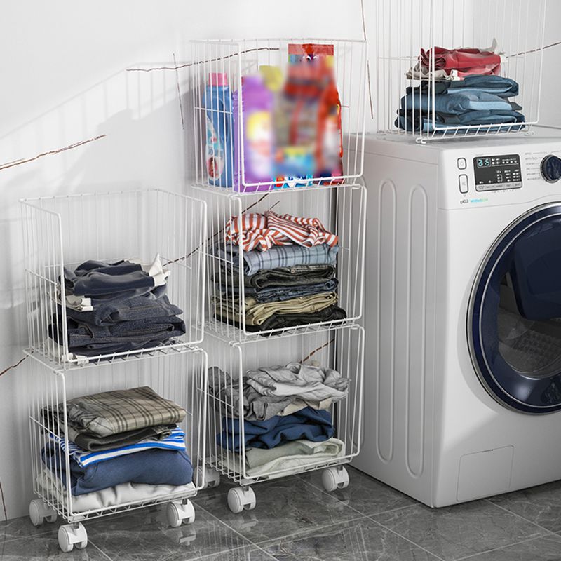 Contemporary Style Metal Geometric Bookcase Closed Back Bookcase