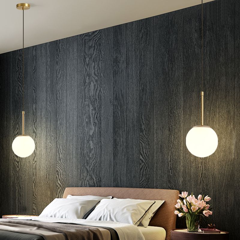 Salle à manger suspendu kit de pendentif sphérique contemporain avec 1 lumière