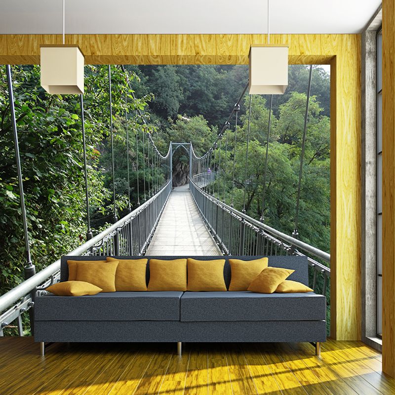 Customized Space Extension Mural Mildew Resistant Decorative Bathroom Floor Mural